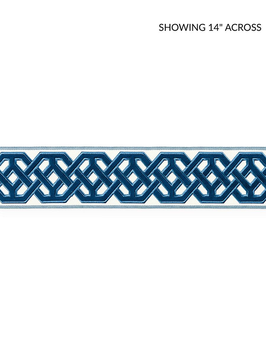 Scalamandre Beaufort Velvet Tape Porcelain Trim