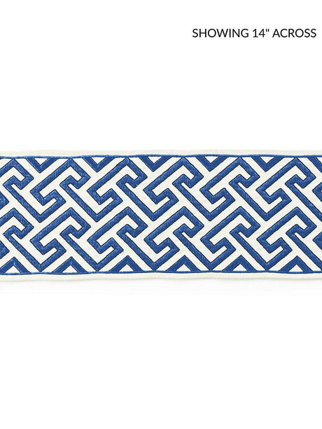 Scalamandre Labyrinth Embroidered Tape Porcelain Trim