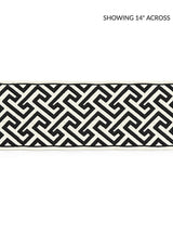 Scalamandre Labyrinth Embroidered Tape Noir Trim
