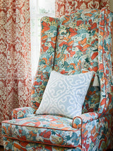 Scalamandre Ailin Lattice Weave Porcelain Fabric