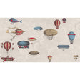 Cole & Son MACCHINE VOLANTI STONE/ROUGE/BLUE Wallpaper