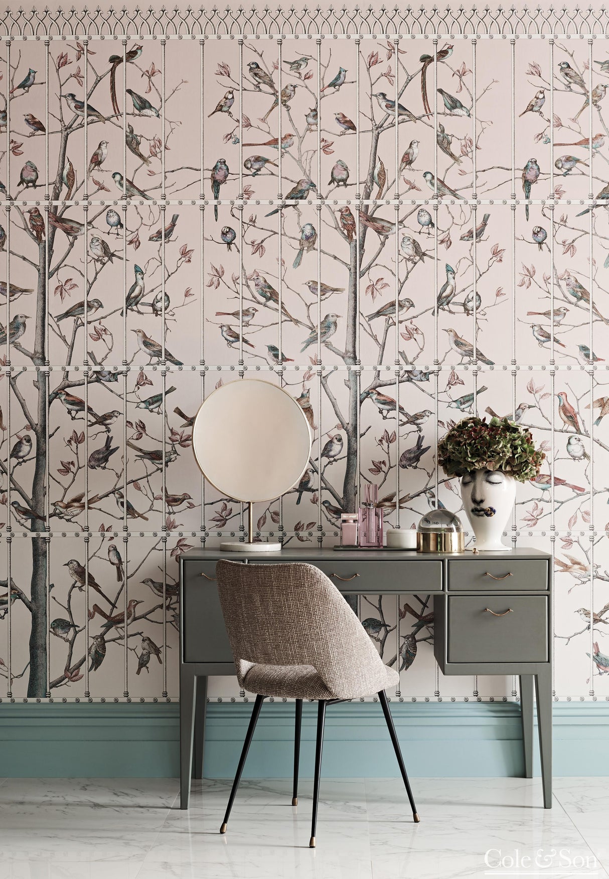 Cole & Son UCCELLI BALLET SLIPPER Wallpaper