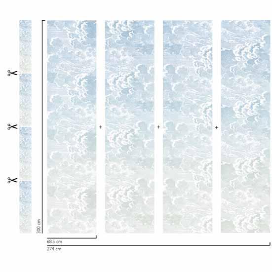 Cole & Son NUVOLE AL TRAMONTO DAWN Wallpaper