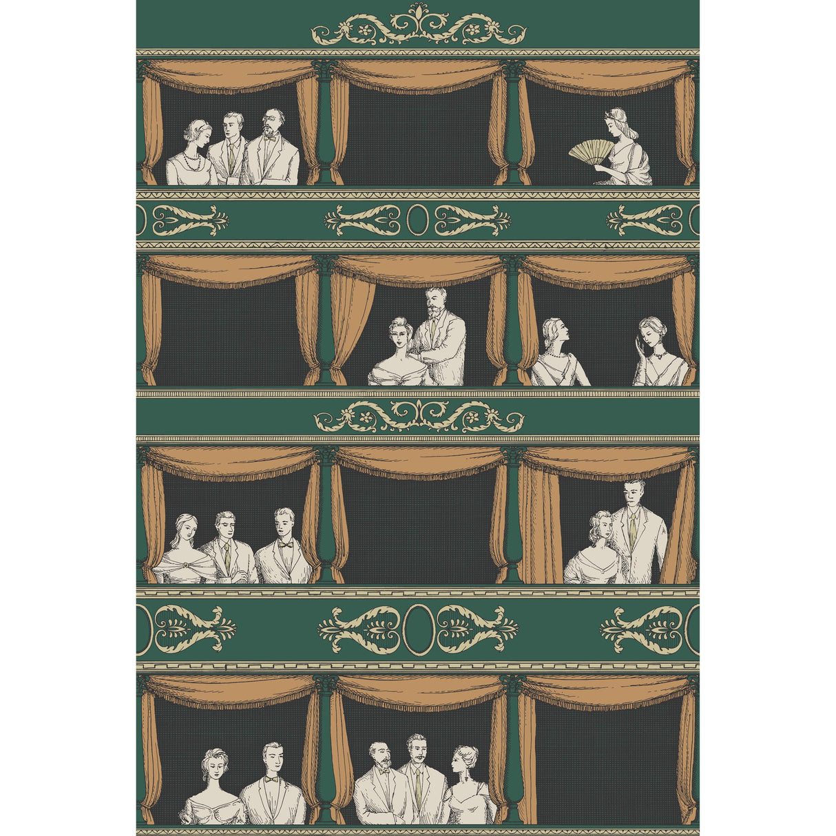Cole & Son TEATRO RACING CAR GREEN Wallpaper