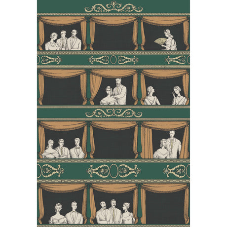 Cole & Son TEATRO RACING CAR GREEN Wallpaper