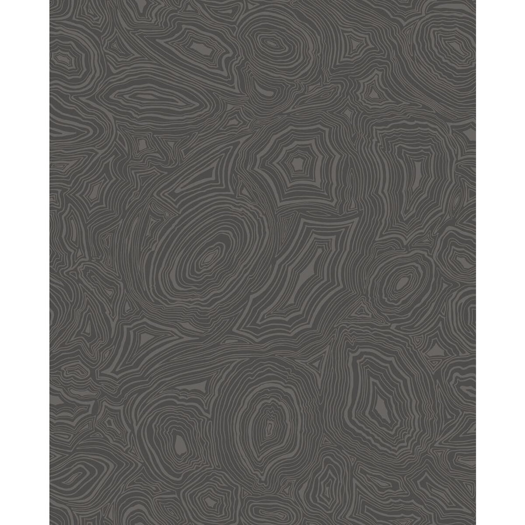 Cole & Son Malachite Charcoal & Silver Wallpaper