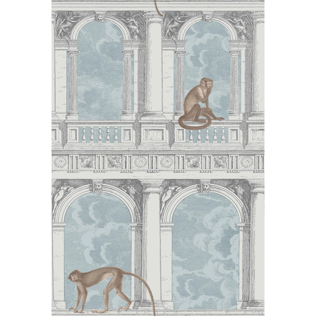 Cole & Son PROCURATIE CON VISTA STONE & POWDER BLUE Wallpaper