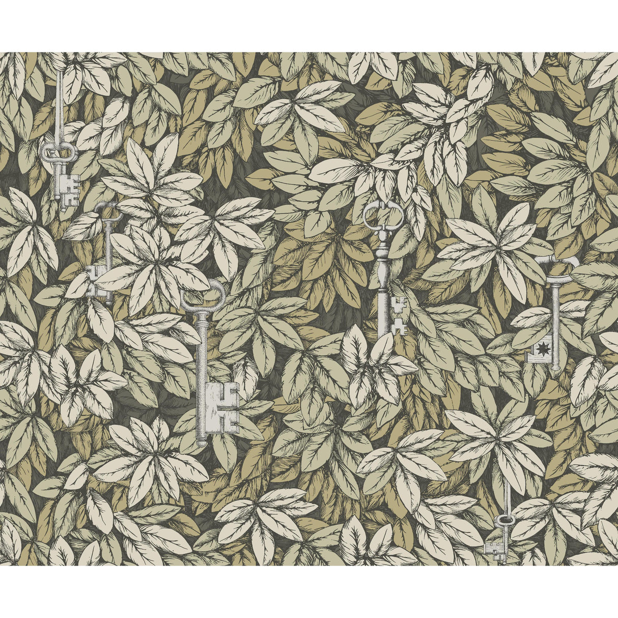 Cole & Son CHIAVI SEGRETE GILVER & GOLD Wallpaper