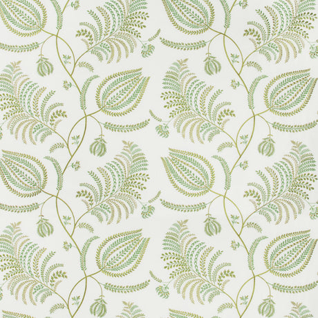 Lee Jofa PALMERO EMB IVORY/LEAF Fabric