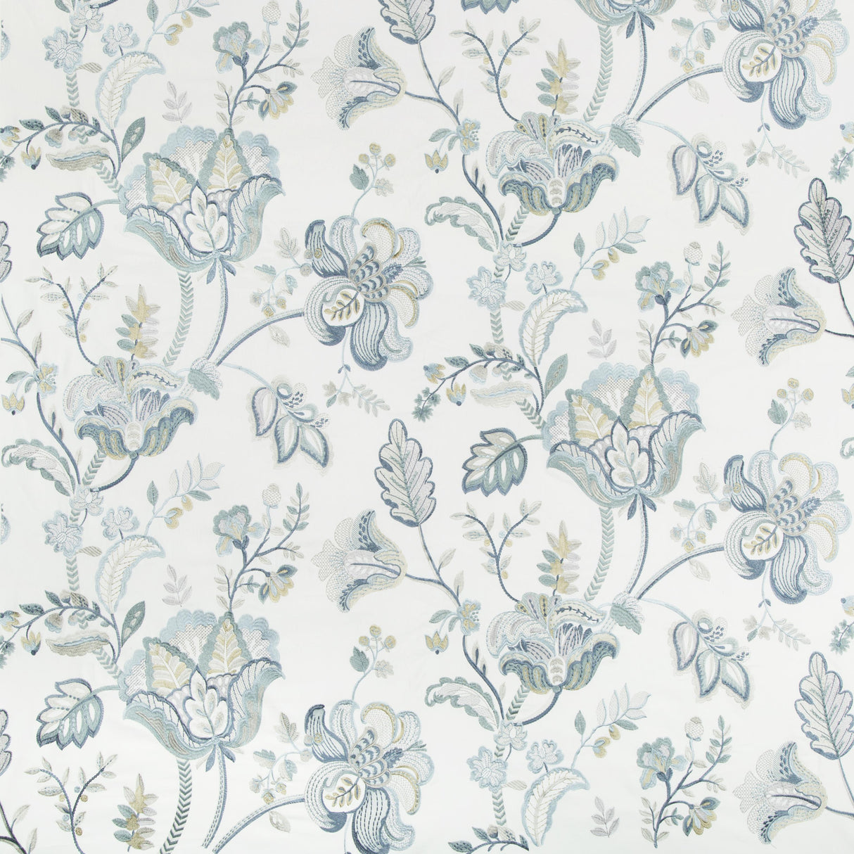 Lee Jofa BRADFORD EMB JUNIPER/LAGOON Fabric