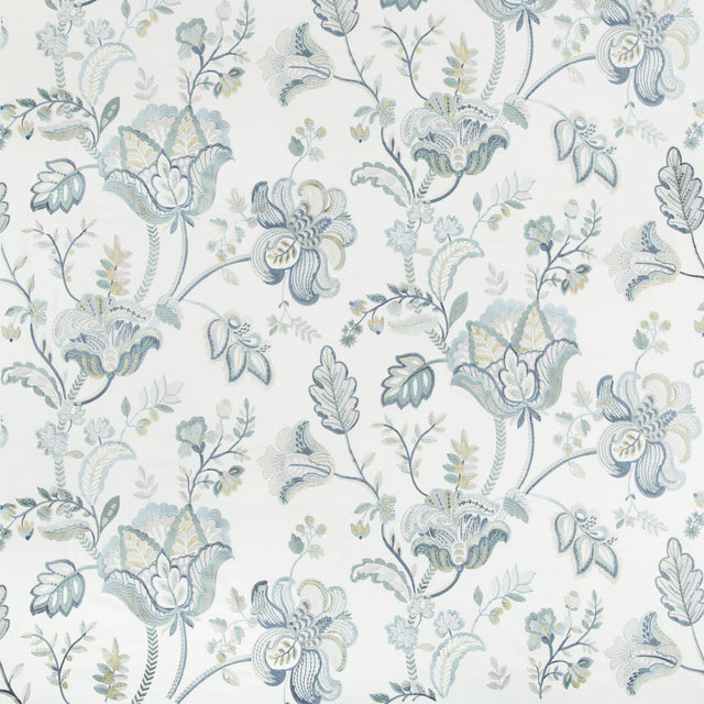 Lee Jofa BRADFORD EMB JUNIPER/LAGOON Fabric