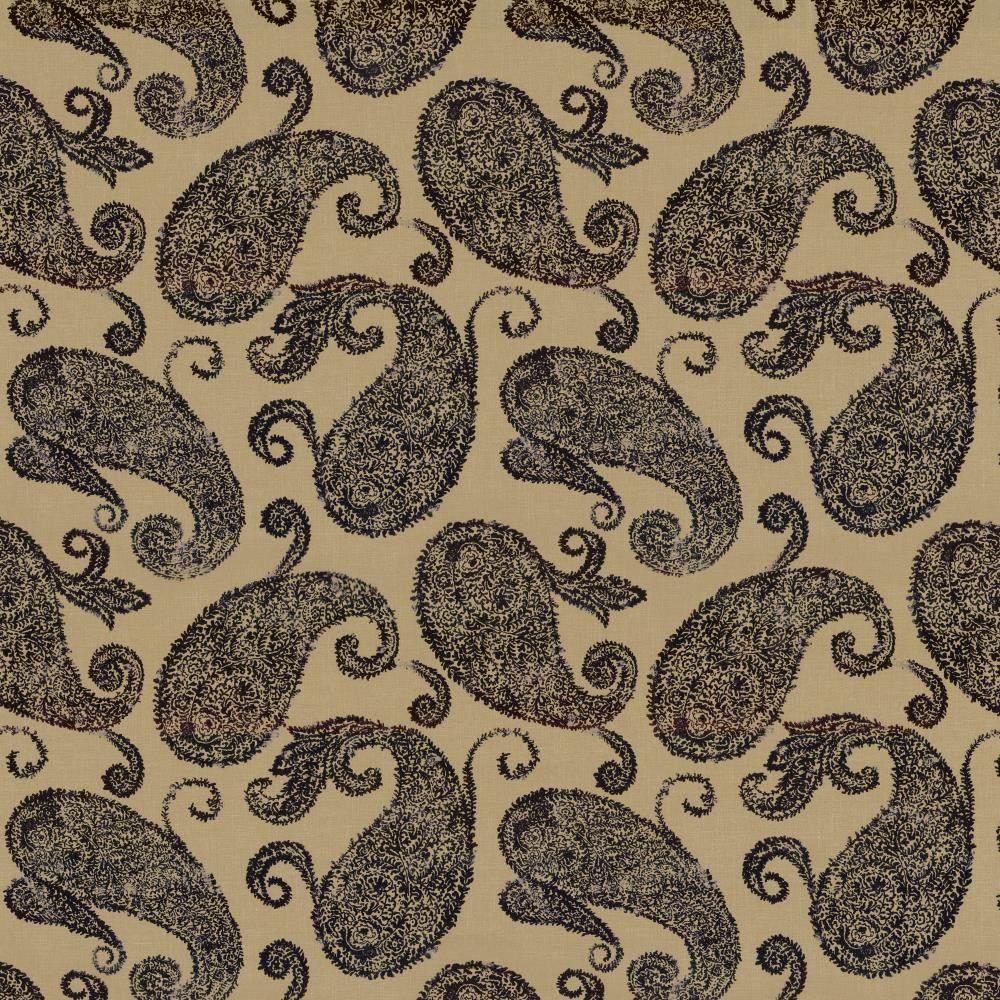 Kasmir Frascati Paisley Black Fabric