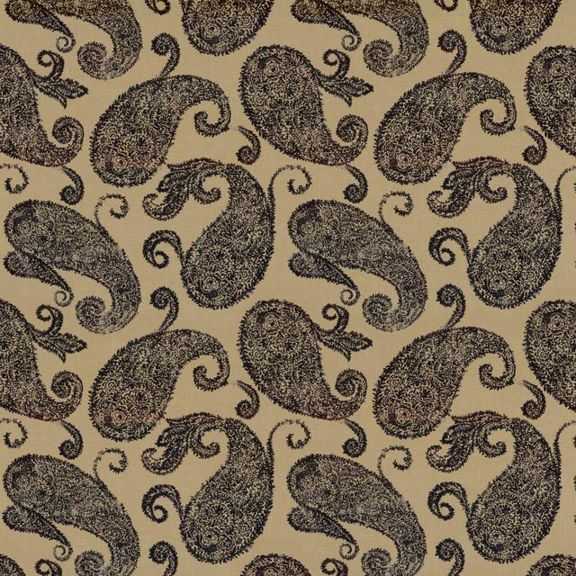 Kasmir Frascati Paisley Black Fabric