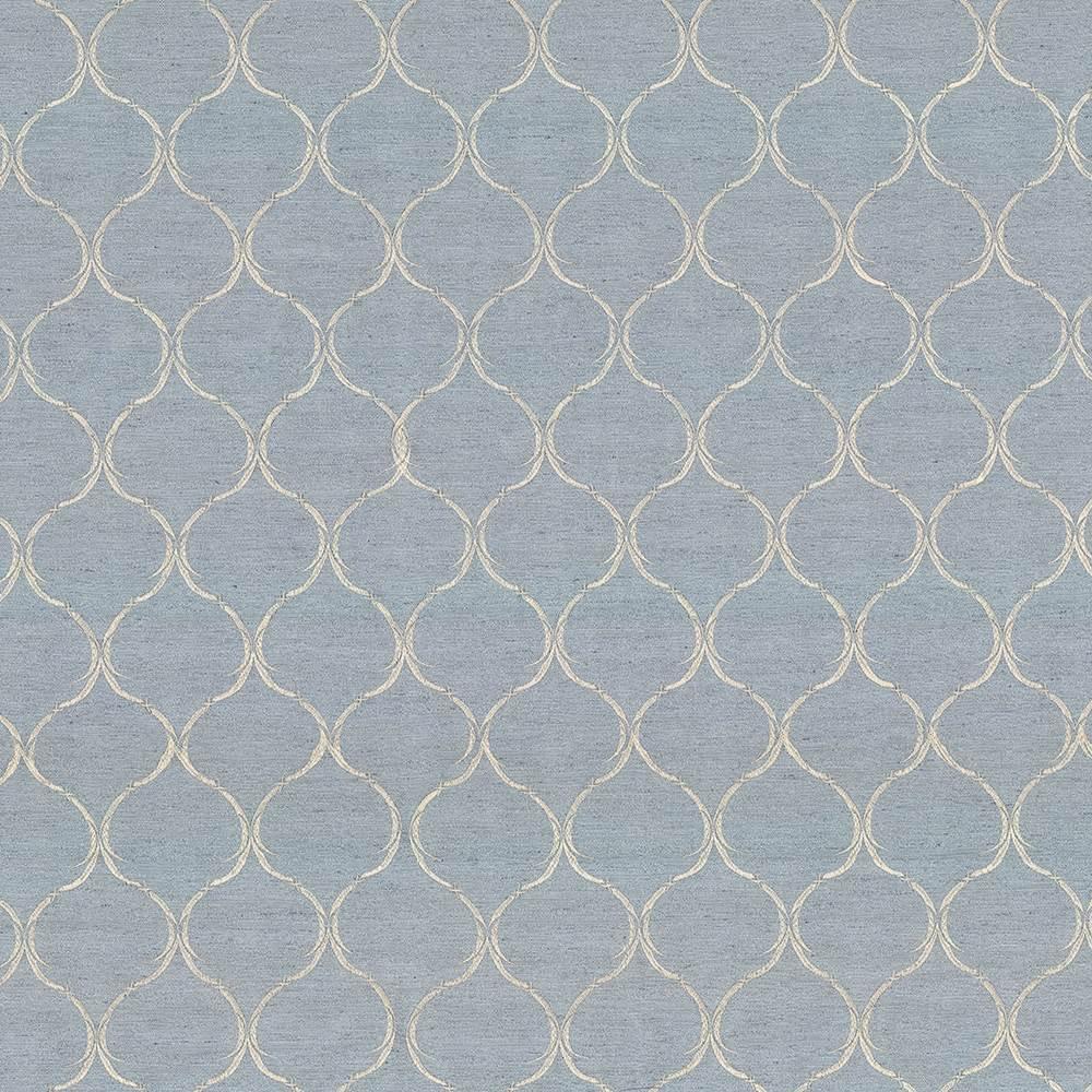 Kasmir Gazebo Trellis Ice Blue Fabric