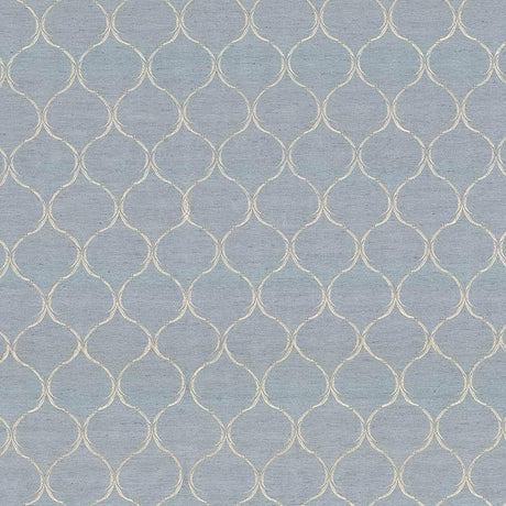 Kasmir Gazebo Trellis Ice Blue Fabric