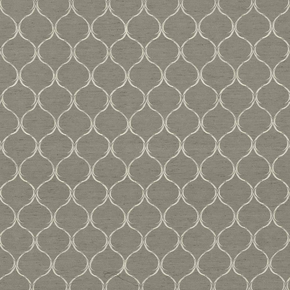 Kasmir Gazebo Trellis Viridian Grey Fabric