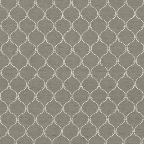 Kasmir Gazebo Trellis Viridian Grey Fabric