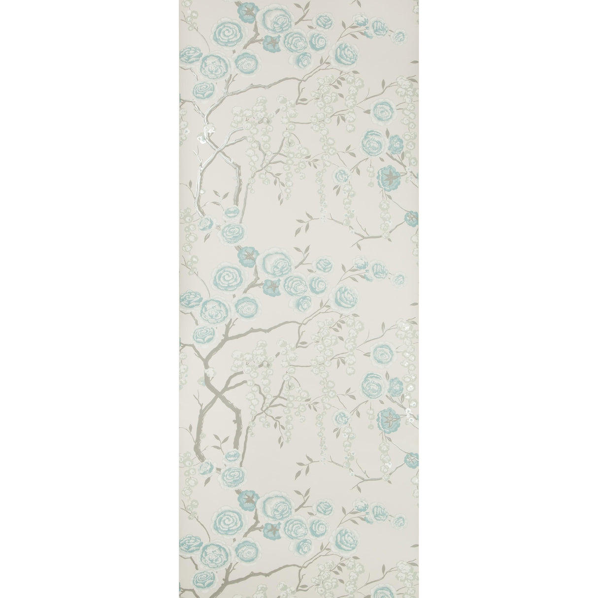 Kravet PEONY TREE AQUA Wallpaper