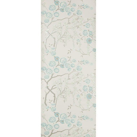 Kravet PEONY TREE AQUA Wallpaper