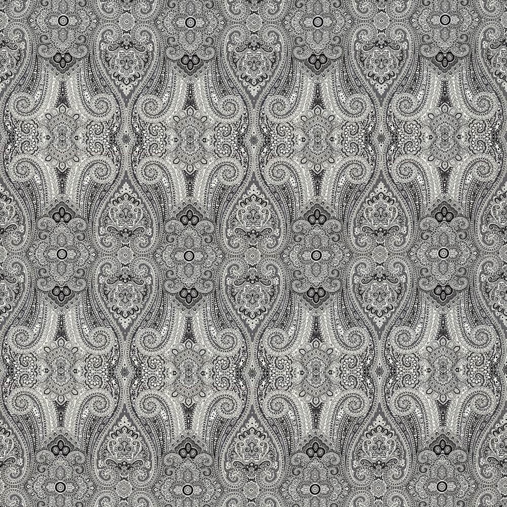 Kasmir Grand Paisley Licorice Fabric