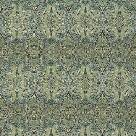 Kasmir Grand Paisley Peacock Fabric