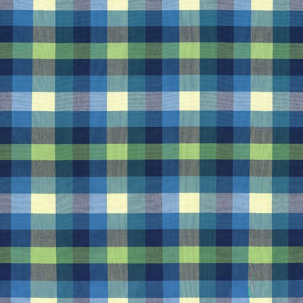 Kasmir Grimaldi Check Mediterranean Fabric