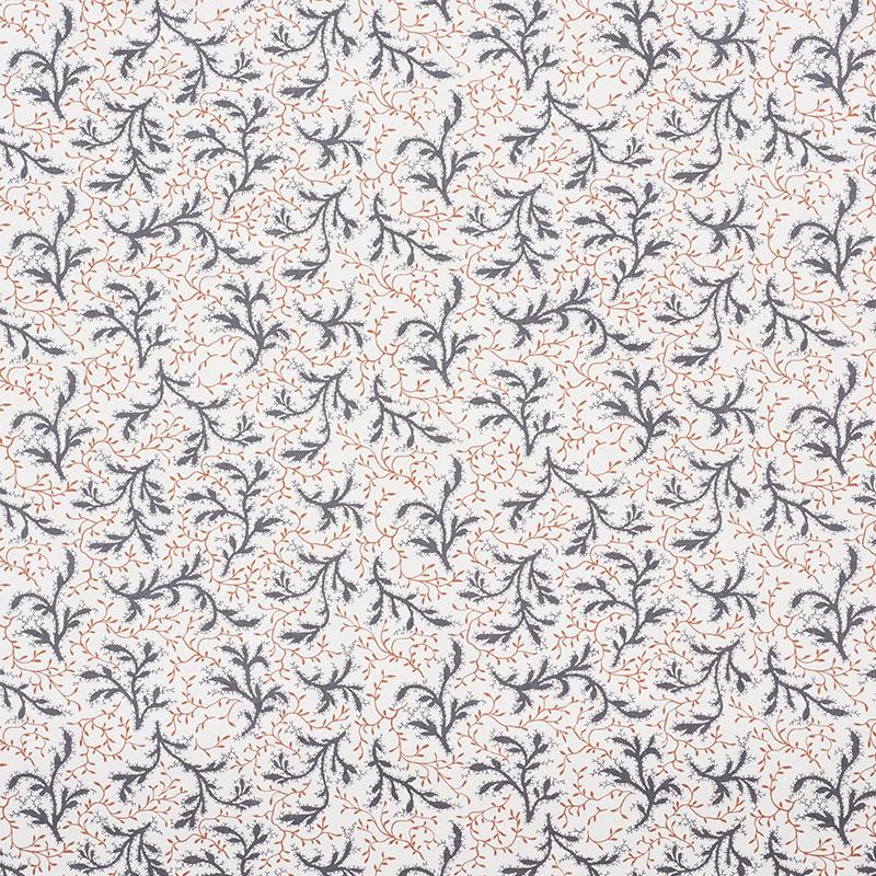 Schumacher Sprig Basalt & Fawn Fabric