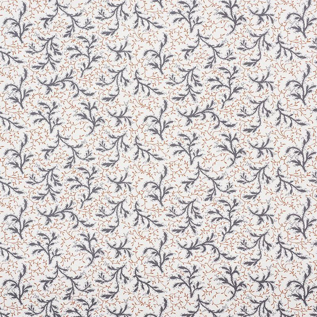 Schumacher Sprig Basalt & Fawn Fabric