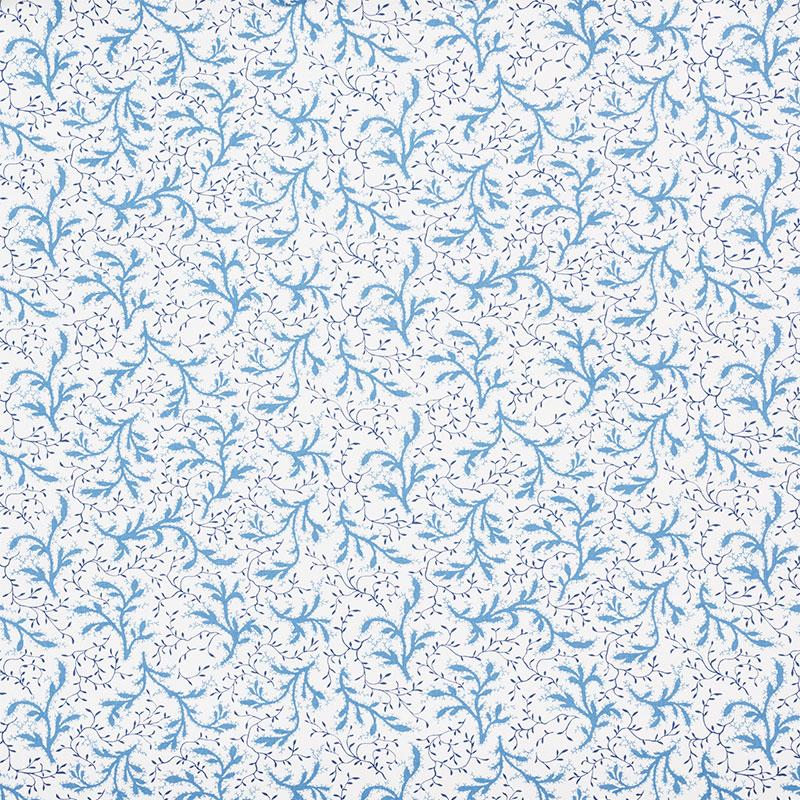 Schumacher Sprig Afternoon Blue Fabric