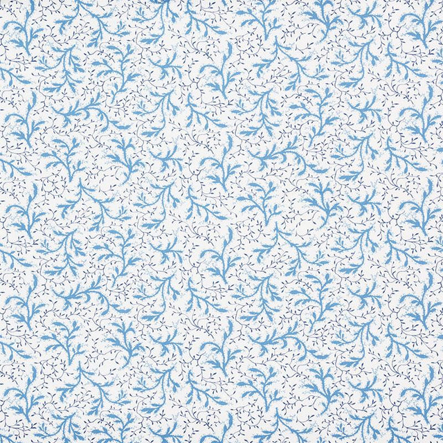 Schumacher Sprig Afternoon Blue Fabric