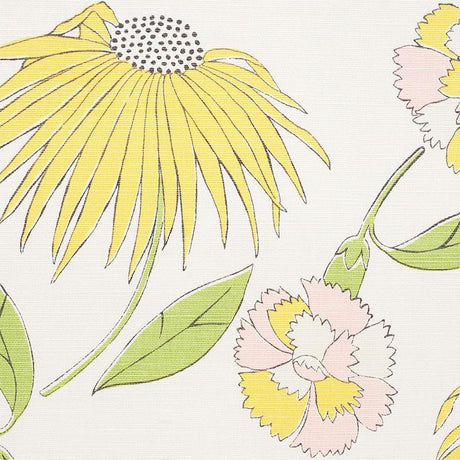 Schumacher Bouquet Toss Pink Lemonade Fabric