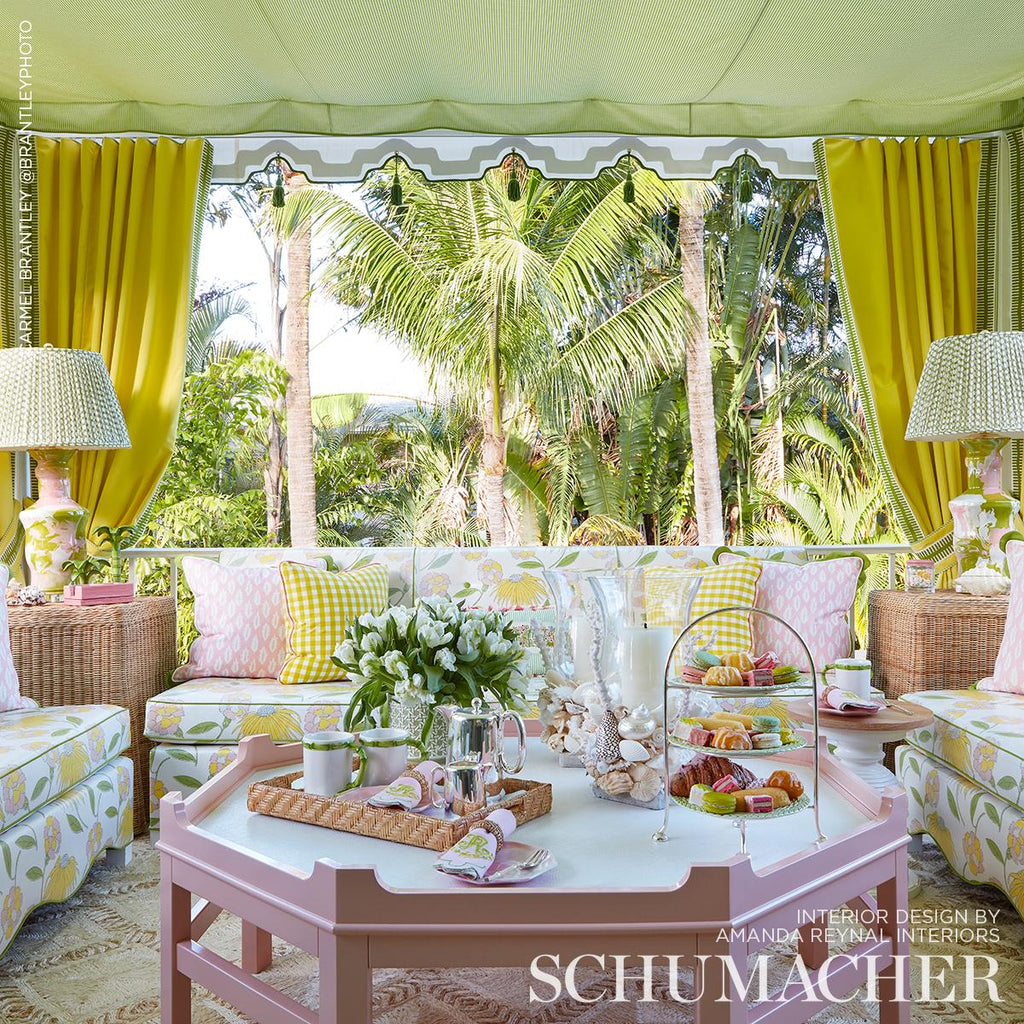 Schumacher Bouquet Toss Pink Lemonade Fabric