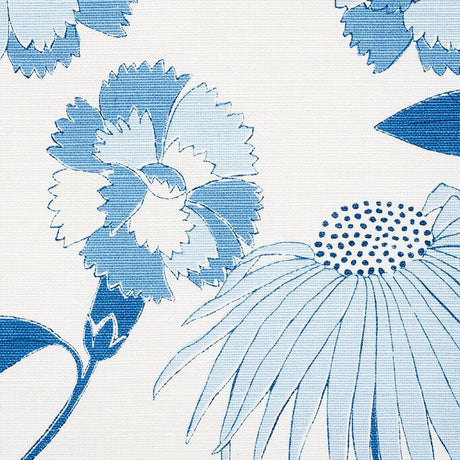 Schumacher Bouquet Toss Afternoon Blue Fabric