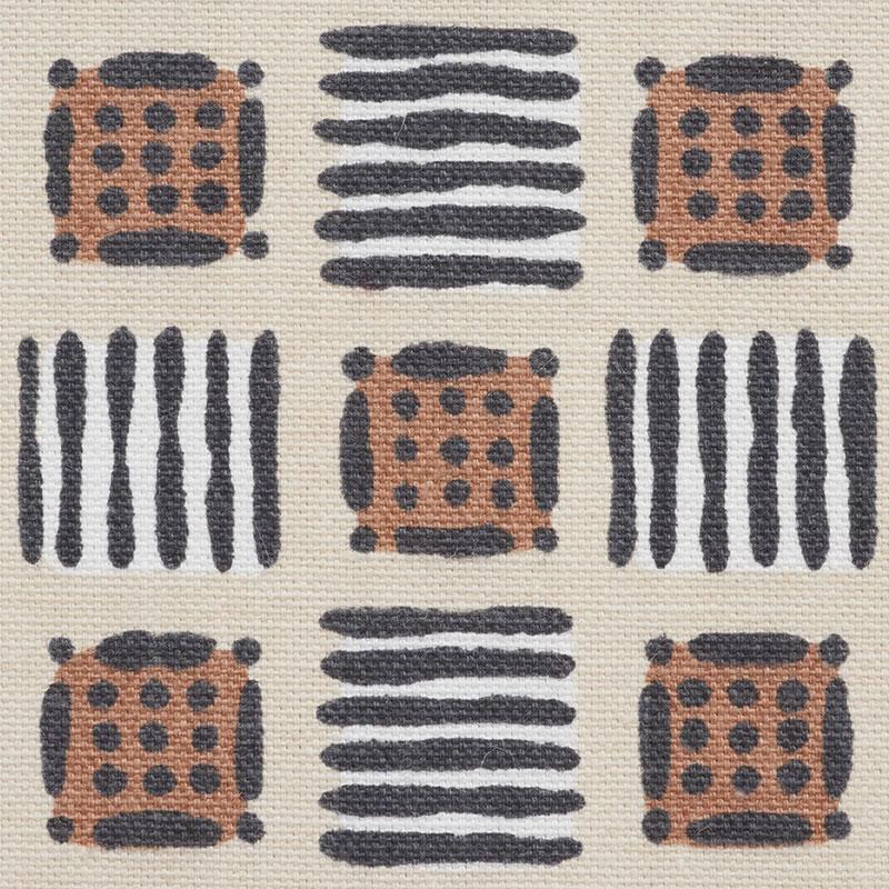 Schumacher Mottley Grid Wren Fabric