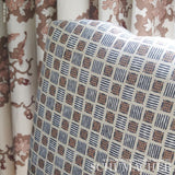 Schumacher Mottley Grid Wren Fabric