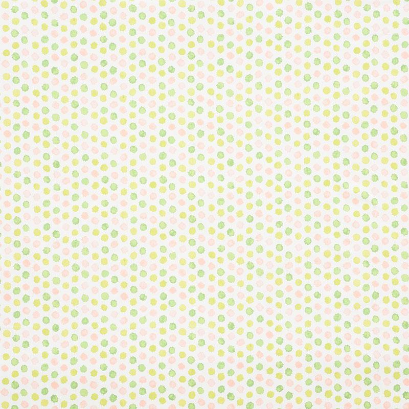 Schumacher Mini Bursts Pink & Leaf Fabric