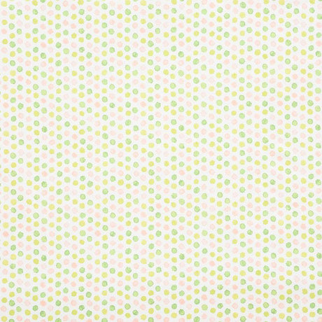 Schumacher Mini Bursts Pink & Leaf Fabric