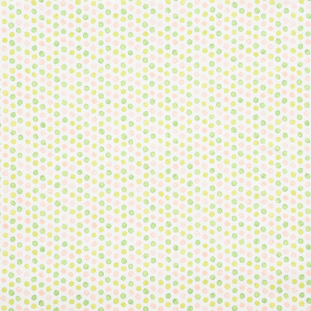 Schumacher Mini Bursts Pink & Leaf Fabric