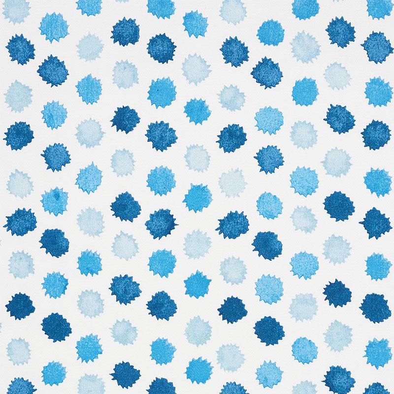 Schumacher Mini Bursts Blues Fabric