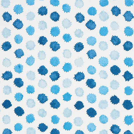 Schumacher Mini Bursts Blues Fabric