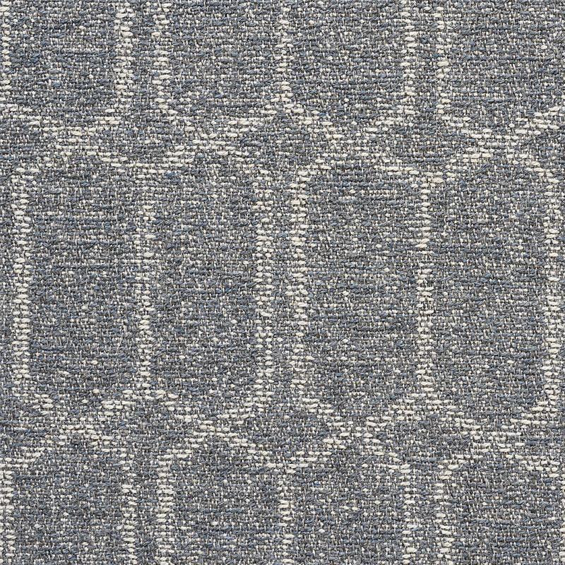 Schumacher Modern Trellis Outdoor Slate Fabric