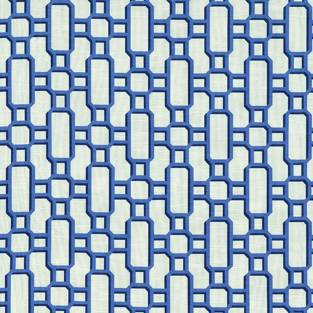 Kasmir Hakkasan Fret Hyacinth Fabric