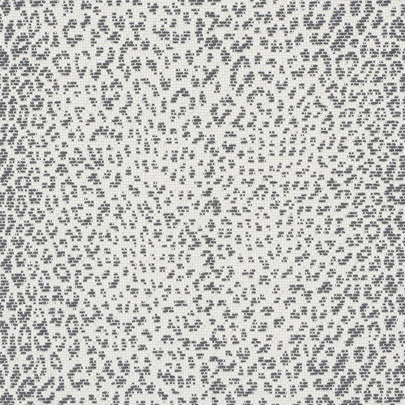 Schumacher Mini Leopard Outdoor Charcoal Fabric