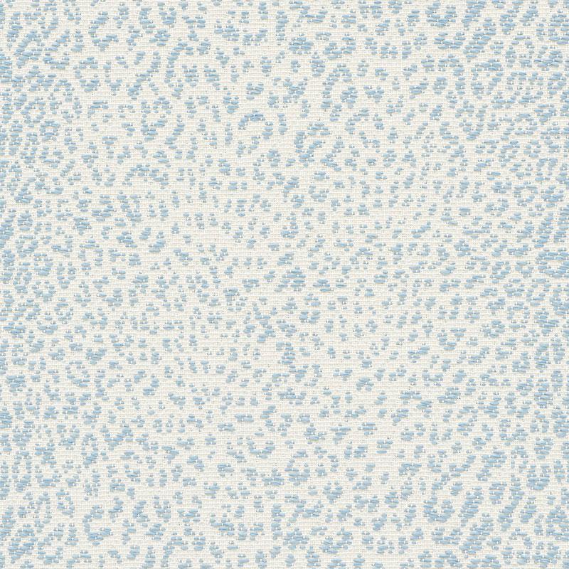 Schumacher Mini Leopard Outdoor Sky Fabric