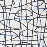 Schumacher Abstratto Black & Cobalt Wallpaper