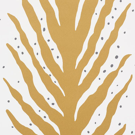 Schumacher Creeping Fern Gold Wallpaper