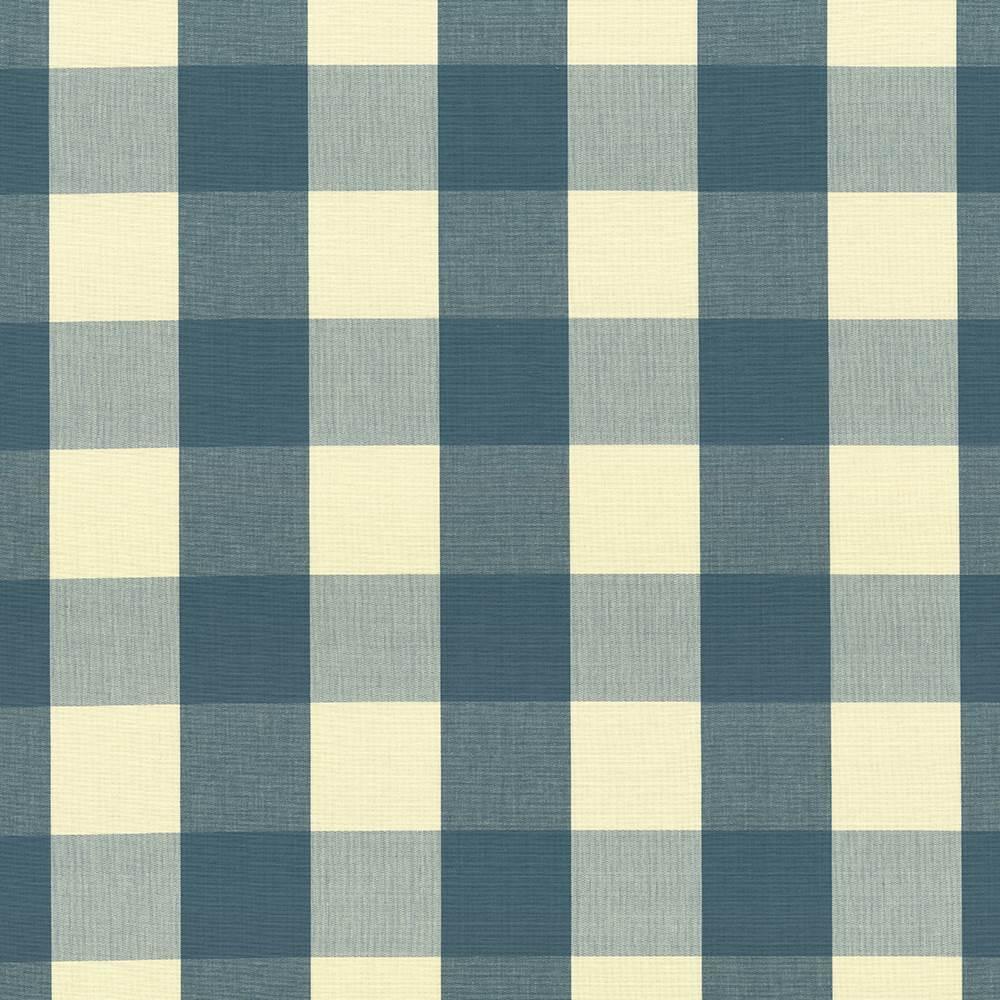 Kasmir Hampton Check Teal Fabric