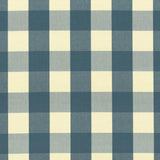 Kasmir Hampton Check Teal Fabric