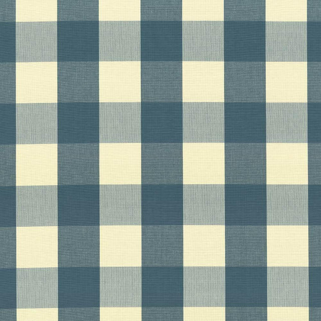 Kasmir Hampton Check Teal Fabric