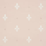 Schumacher Fleur De Lis Blush Wallpaper